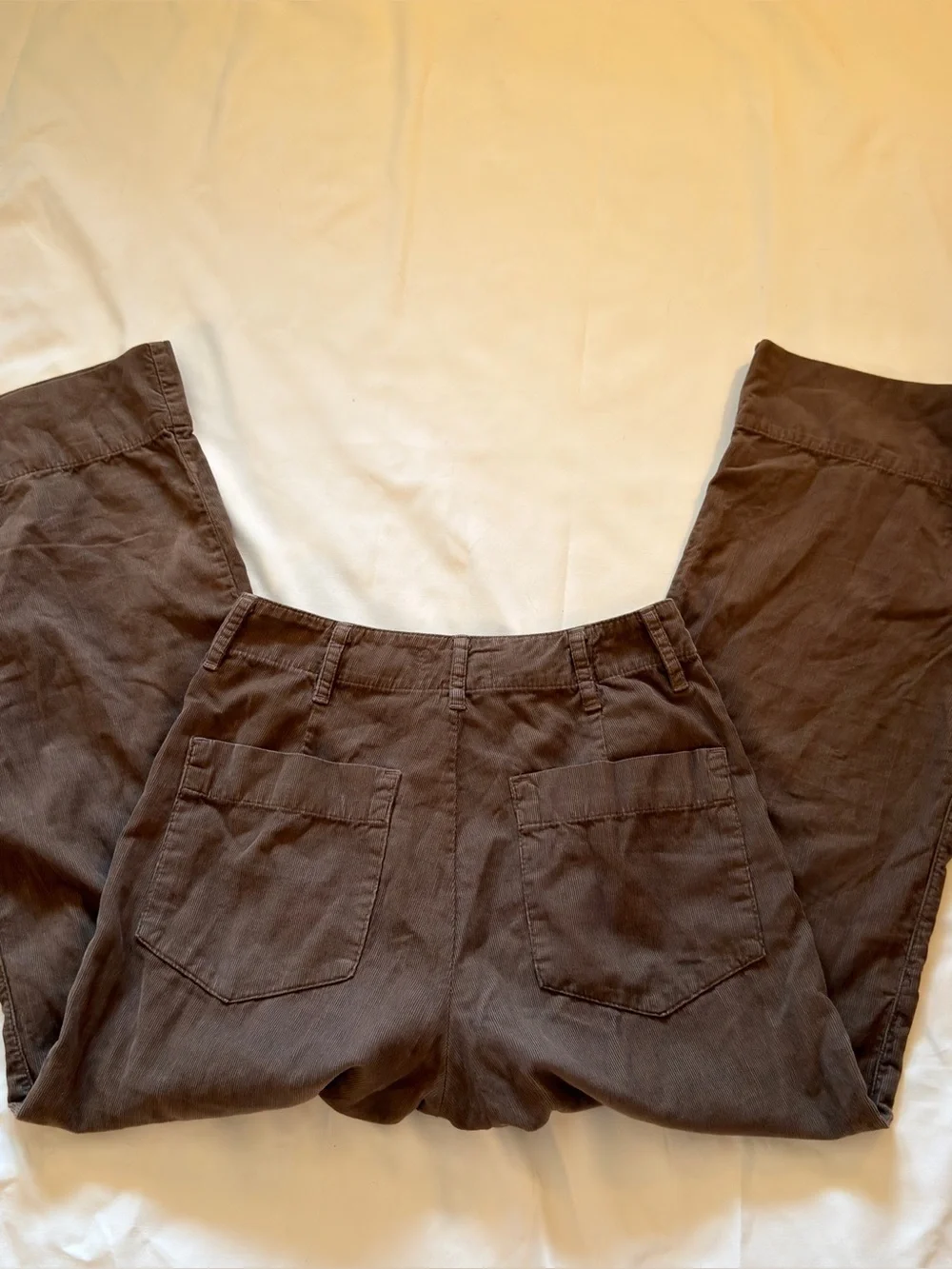 Velvet Vera Corduroy Cargo Style Pocket Pant Brown